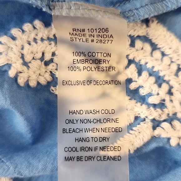 🎉Soft Surroundings Embroidered Dress - size M - Picture 8 of 8